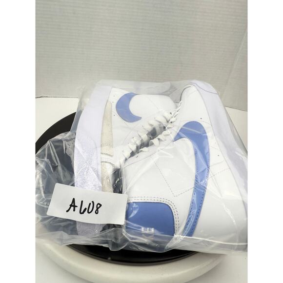 Nike Blazer Mid 77 GS Size 7Y Womens 8.5 White Blue Retro Sneakers DA4086-123 - Picture 9 of 9